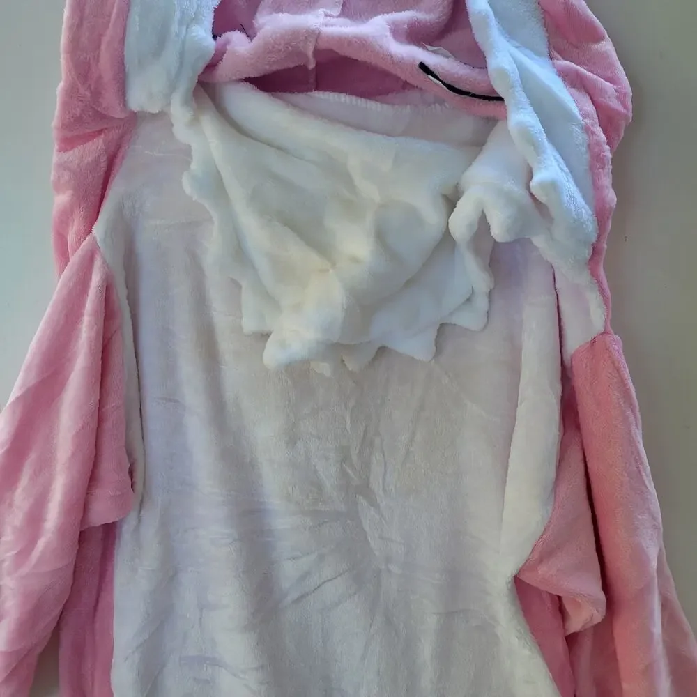 Unbranded‎ Dolphin One Piece Costume Kids OS Pink Excellent Sea Creature Hooded
